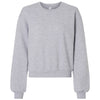 American Apparel Women's Heather Grey ReFlex Fleece Crewneck Sweatshirt