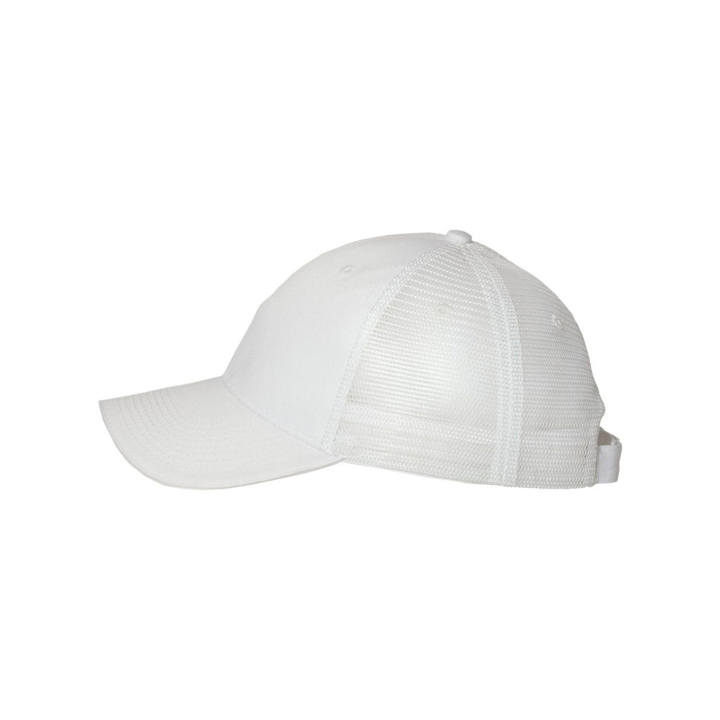 Valucap White/White Sandwich Trucker Cap