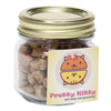 Magnet Group Clear Cat Treats in Half Pint Jar with Square Magnet