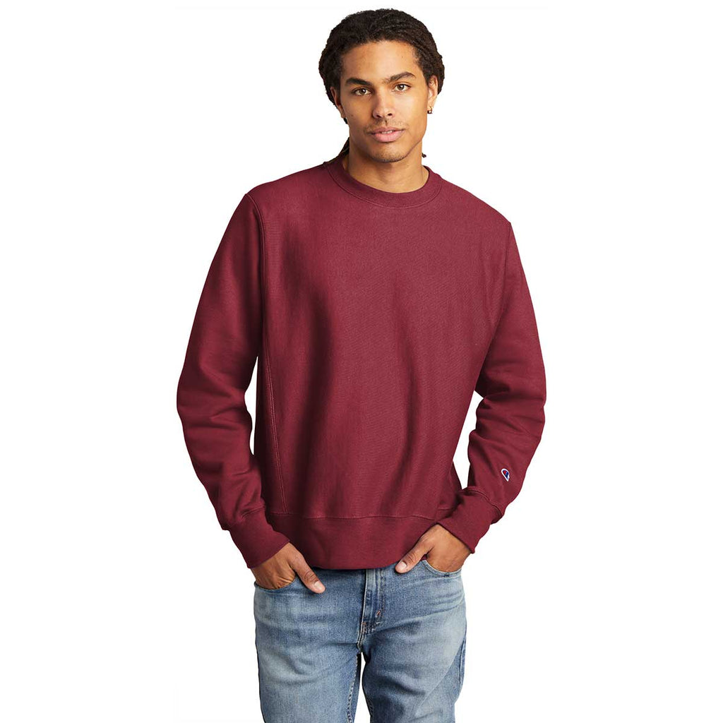 Champion Men's Cardinal Reverse Weave Crewneck Sweatshirt