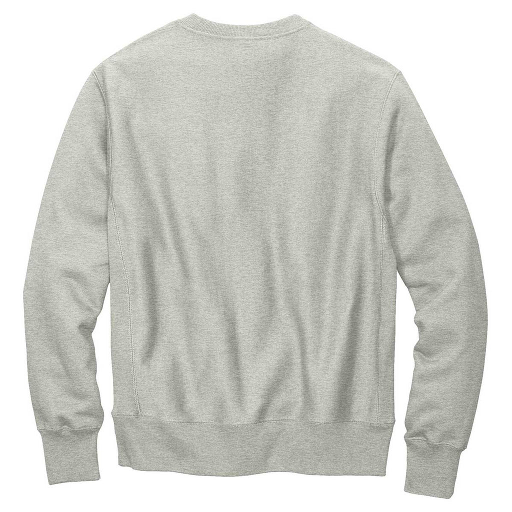 Champion Men's Oxford Grey Reverse Weave Crewneck Sweatshirt