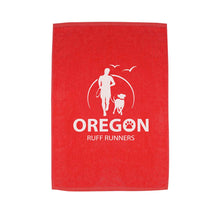Magnet Group Red Sport Terry Velour Towel with Dobby Hem