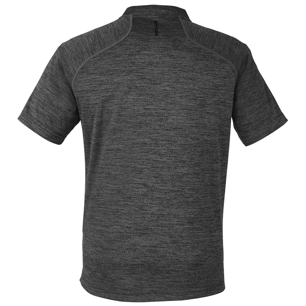 Spyder Men's Black Jaspe Mission Blade Collar Polo