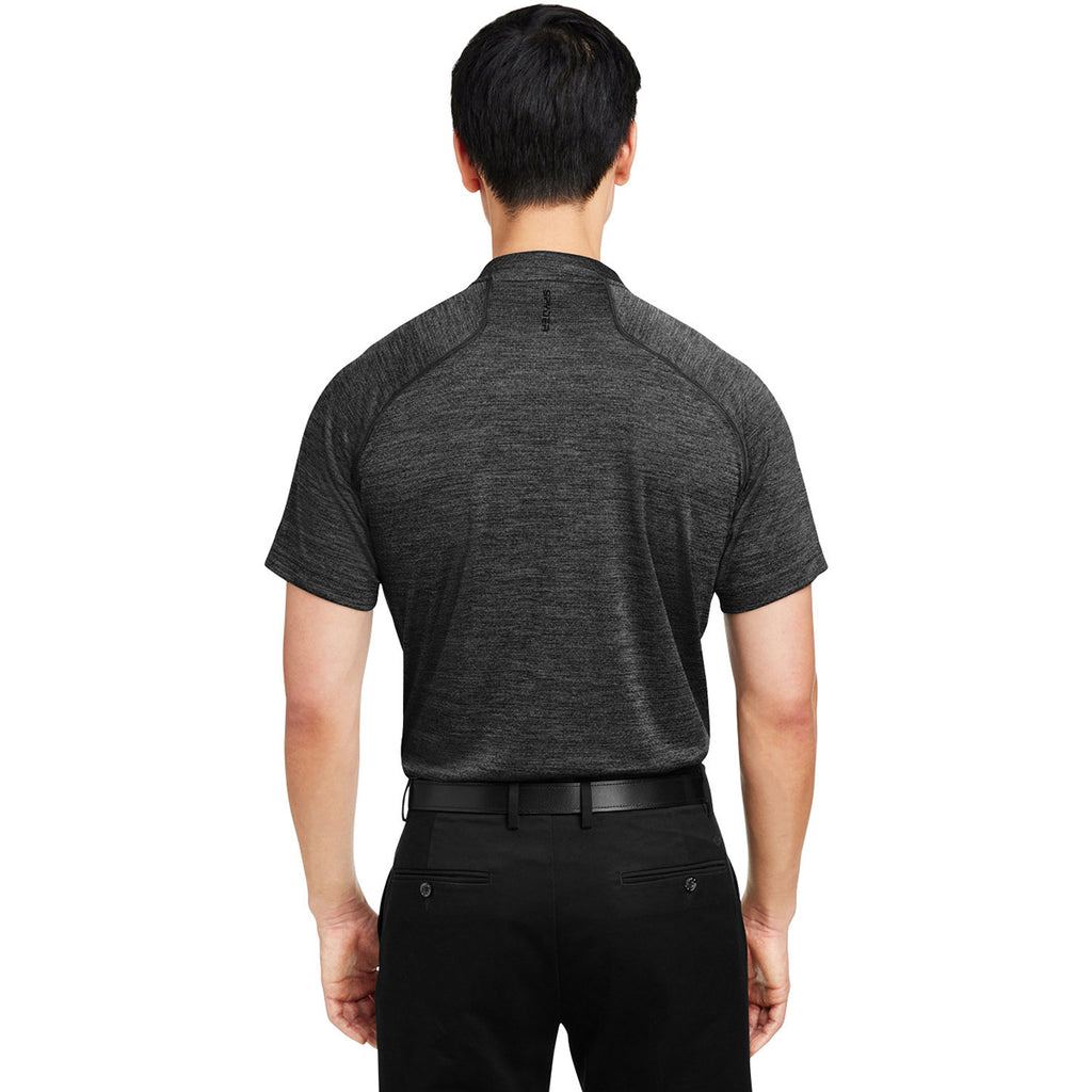 Spyder Men's Black Jaspe Mission Blade Collar Polo