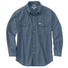 Carhartt Men's Denim Blue Chambray Fort Solid L/S Shirt