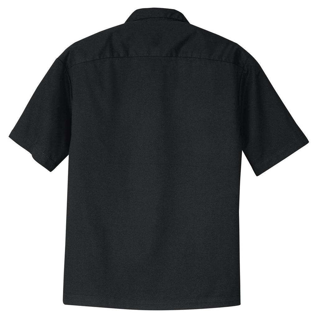 Port Authority Men's Black/Burgundy Retro Camp Shirt