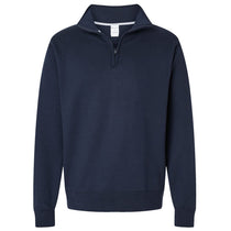 Champion Unisex Navy Powerblend Quarter-Zip Sweatshirt