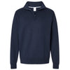 Champion Unisex Navy Powerblend Quarter-Zip Sweatshirt