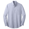 Port Authority Men's Navy Frost Crosshatch Easy Care Shirt