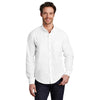 Port Authority Men's White Untucked Fit SuperPro Oxford Shirt