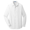 Port Authority Men's White Slim Fit SuperPro Oxford Shirt