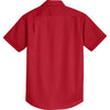 Port Authority Men's Rich Red Short Sleeve SuperPro Twill Shirt