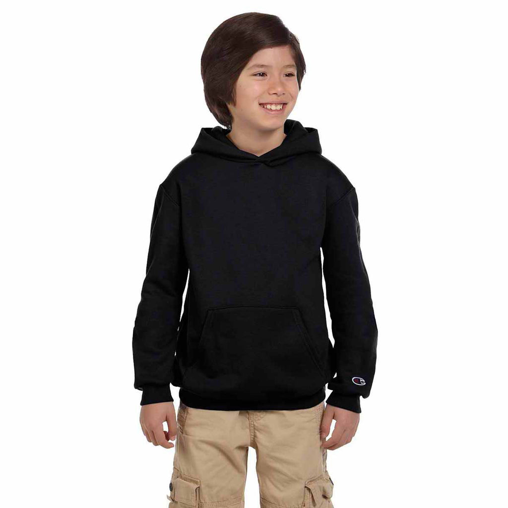 Champion Youth Black Eco 9-Ounce Pullover Hood