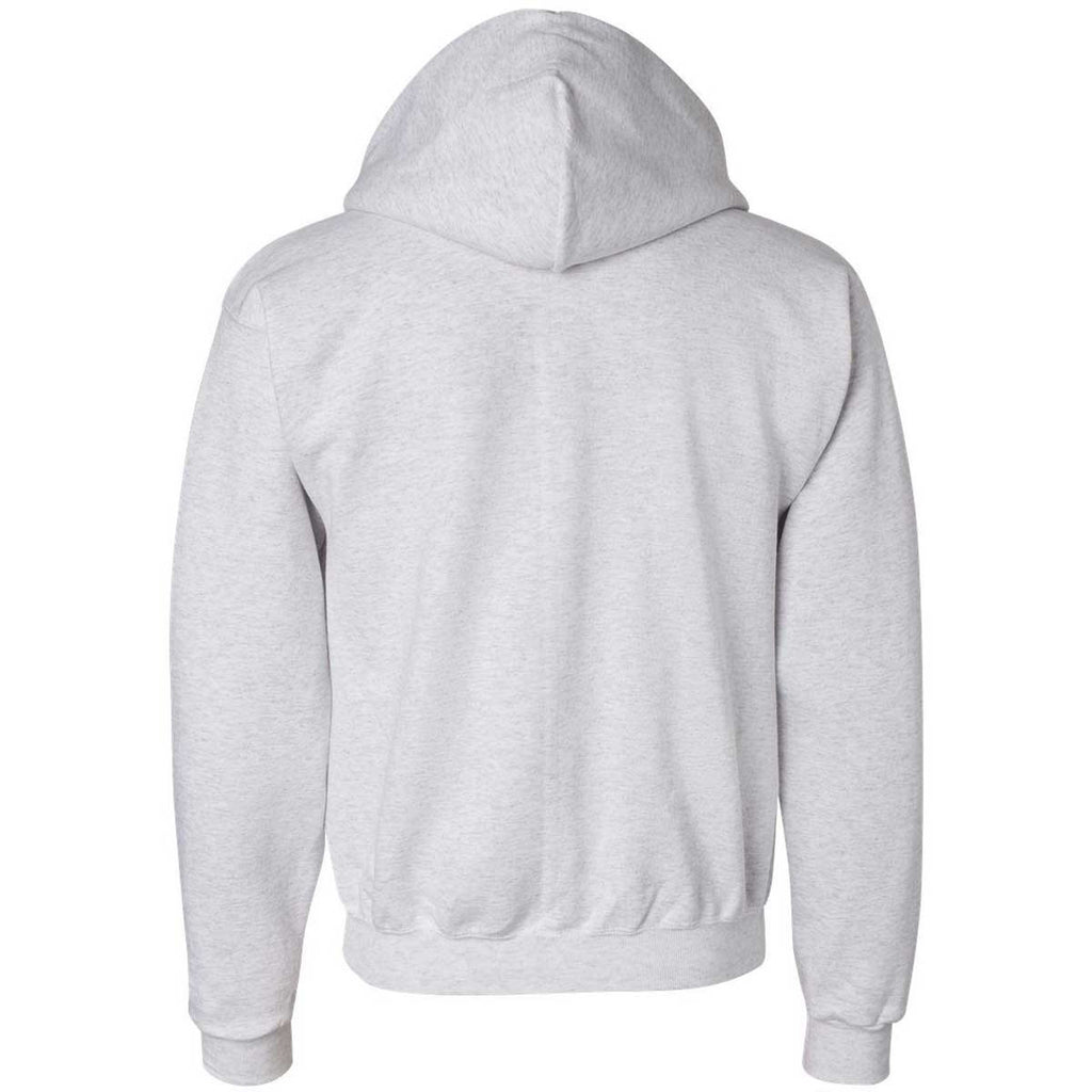 Champion Men's Silver Grey Eco 9-Ounce Full Zip Hood