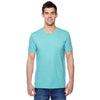 Fruit of the Loom Men's Scuba Blue 4.7 oz. Sofspun Jersey Crew T-Shirt