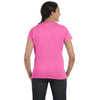 Hanes Women's Pink 4.5 oz. 100% Ringspun Cotton nano-T T-Shirt