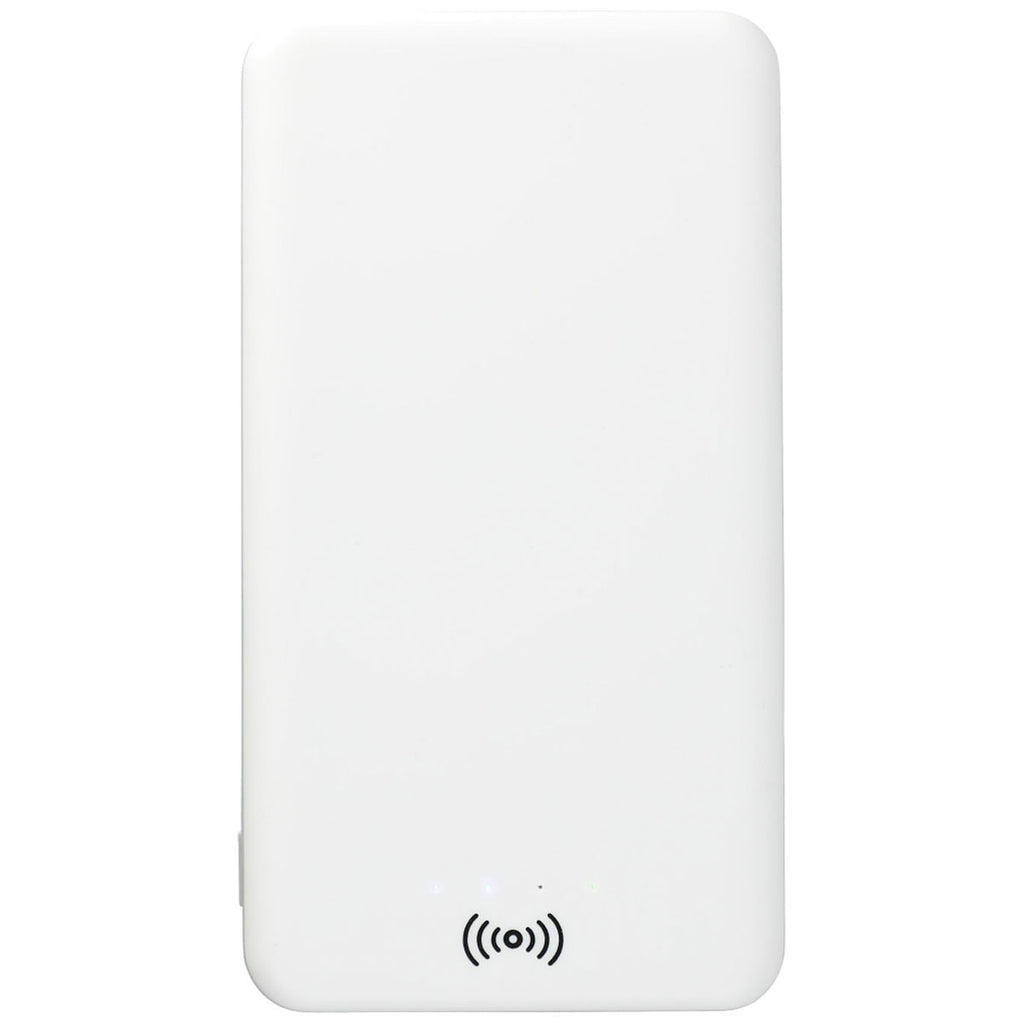 Bullet White Axial 4000 mAh Wireless Power Bank