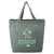 Bullet Dark Green Recycled 5oz Cotton Twill Grocery Tote