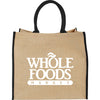 Bullet Black Large Jute Tote