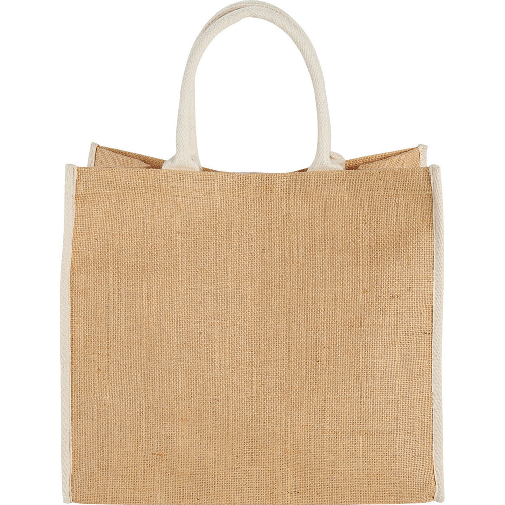 Bullet Cream Large Jute Tote