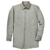 Red Kap Men's Light Grey Long Sleeve Industrial Work Shirt