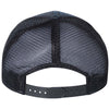 Sportsman Dark Navy/Black Faux Waxy Trucker Cap