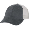 Sportsman Black/Stone Pigment Dyed Trucker Cap