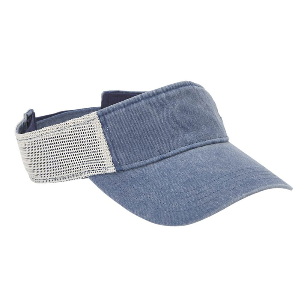 Sportsman Men's Royal/Stone Pigment-Dyed Trucker Visor