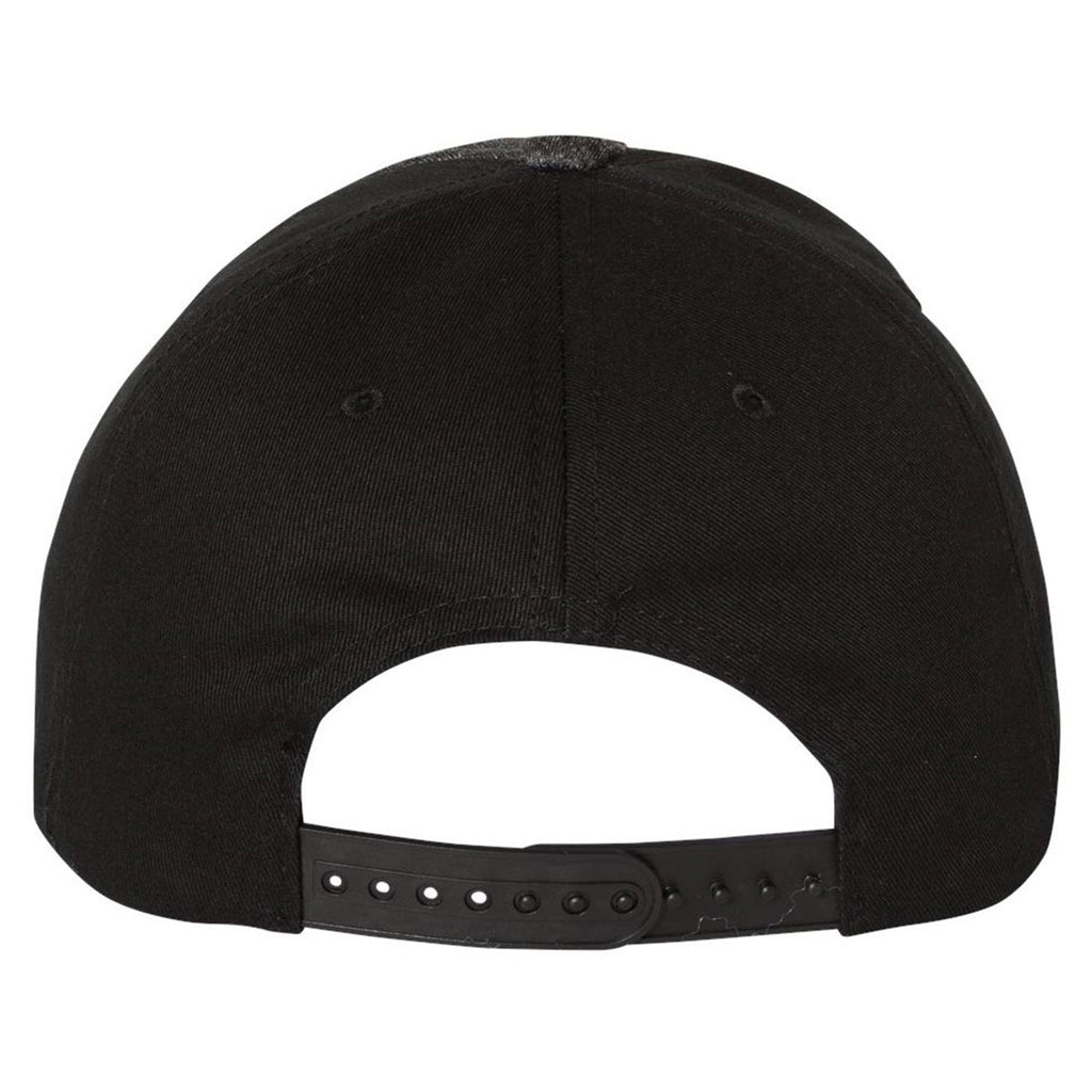 Sportsman Heather Dark Grey/Black Quilted Cap