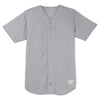 Sport-Tek Men's Silver PosiCharge Tough Mesh Full-Button Jersey