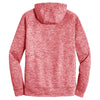 Sport-Tek Men's Deep Red PosiCharge Electric Heather Fleece Hooded Pullover