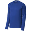 Sport-Tek Men's True Royal Sport-Wick Fleece Pullover Crew