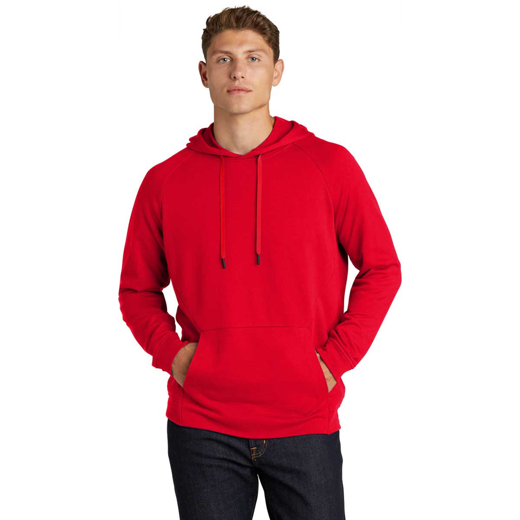 Sport-Tek Men's True Red Lightweight French Terry Pullover Hoodie