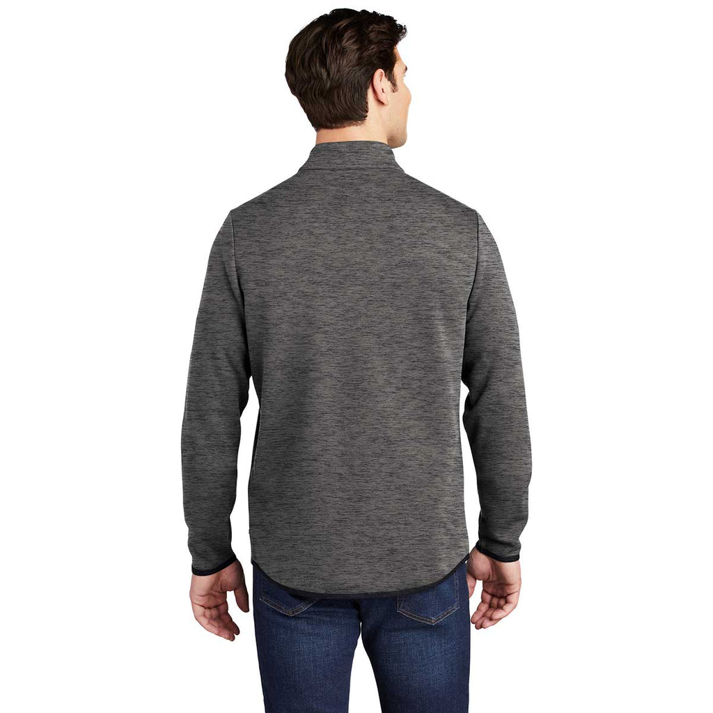 Sport-Tek Men's Dark Grey Heather Triumph Quarter Zip Pullover