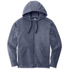 Sport-Tek Men's True Navy Heather PosiCharge Tri-Blend Wicking Fleece Full-Zip Jacket