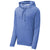 Sport-Tek Men's True Royal Heather PosiCharge Tri-Blend Wicking Fleece Hooded Pullover