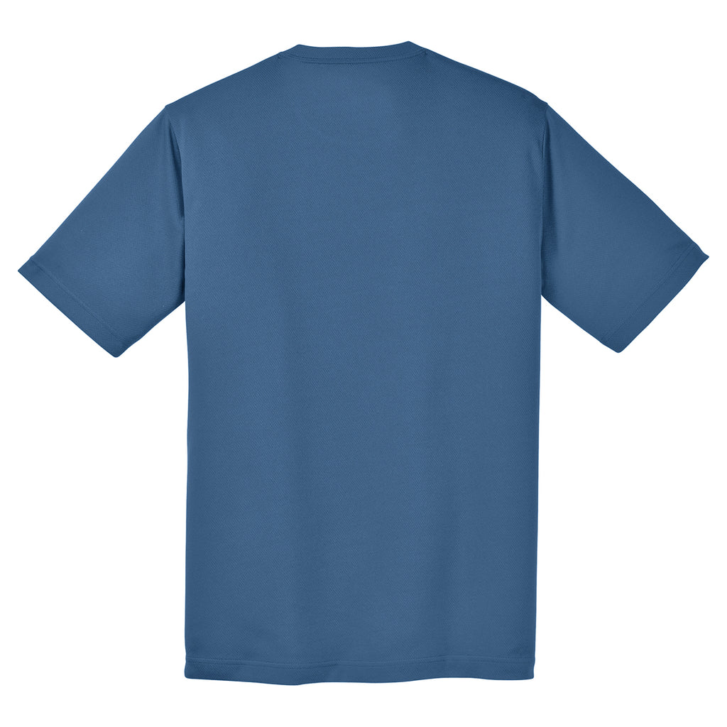 Sport-Tek Men's Dawn Blue PosiCharge RacerMesh Tee