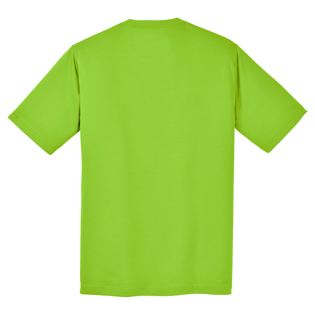 Sport-Tek Men's Neon Green PosiCharge RacerMesh Tee