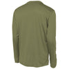 Sport-Tek Men's Olive Drab Green Long Sleeve PosiCharge Competitor Tee