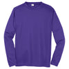 Sport-Tek Men's Purple Long Sleeve PosiCharge Competitor Tee