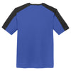 Sport-Tek Men's True Royal/ Black PosiCharge Competitor Sleeve-Blocked Tee