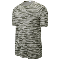 Sport-Tek Men's Silver Drift Camo Tee