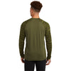 Sport-Tek Men's Olive Drab Green Drift Camo Colorblock Long Sleeve Tee