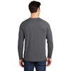 Sport-Tek Men's Dark Grey Heather PosiCharge Long Sleeve Tri-Blend Wicking Raglan Tee