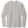 Sport-Tek Men's Light Grey Heather PosiCharge Long Sleeve Tri-Blend Wicking Raglan Tee