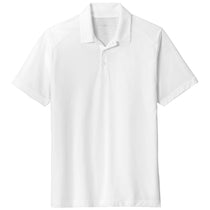 Sport-Tek Men's White PosiCharge Tri-Blend Wicking Polo