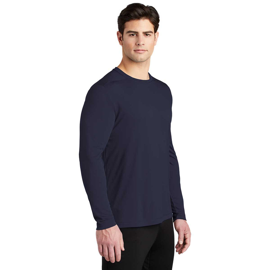 Sport-Tek Men's True Navy Posi-UV Pro Long Sleeve Tee