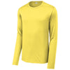 Sport-Tek Men's Yellow Posi-UV Pro Long Sleeve Tee