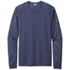 Sport-Tek Men's True Navy PosiCharge Digi Camo Long Sleeve Tee