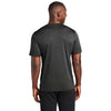 Sport-Tek Men's Black Heather/Black Endeavor Short Sleeve Tee